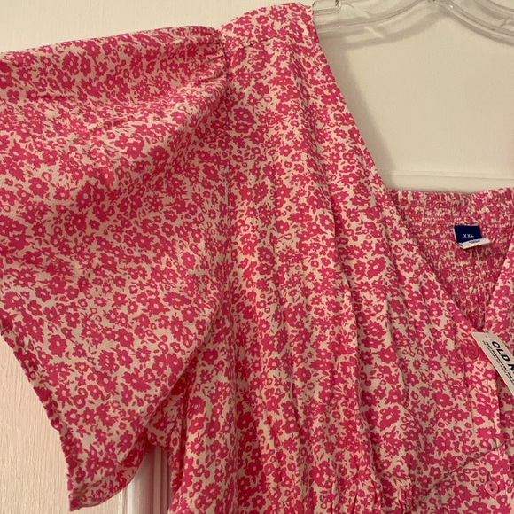 Pretty in pink floral dress, Old Navy, NWT, XXL. Perfect Fall, Spring & Summer! - Picture 2 of 4